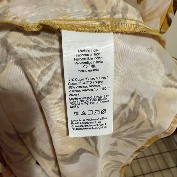NWT Madewell Angelina Yellow Floral Slip Dress 8 - Picture 8 of 13
